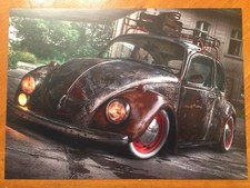 Tin Sign Vintage Vw Beetle 4