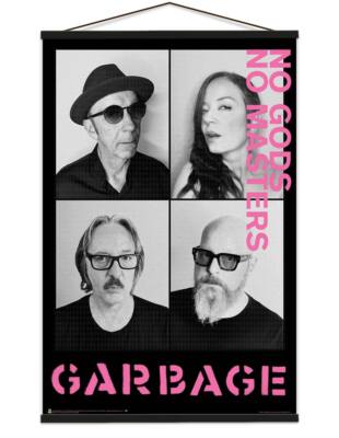Garbage - No Gods No Masters Poster - 24'' x 36''  with Poster Hanger Black Color