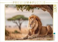 Calvendo Puzzle Majestic Lion In Africa | 1000 Pieces, Finished Size 25.2 × 18.9