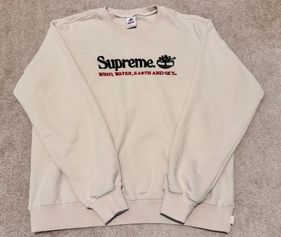 2020 Supreme x Timberland Crewneck Natural Size M | eBay