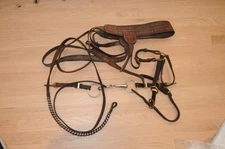 Miscellaneous Leather Western Tack (Breastcollar?, Bit,? Bridal?) Equestrian Vin