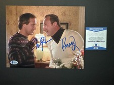 Chevy Chase Randy Quaid signed autographed X-Mas Vacation 8x10 photo Beckett BAS