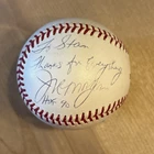 Joe Morgan Signed Baseball OMLB Autograph “HOF 90” Inscription “To Stan” Reds