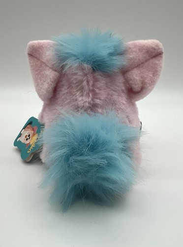 Capelli vintage 1999 Tiger Furby bambini cotone rosa caramella e blu #70-940 NO SUONO - Foto 4 di 12