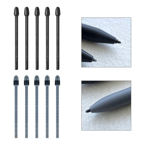 For Wacom Pro Pen 2 Compatible Felt Tips Replacement Black Grey 5 Pack - Photo 4/14