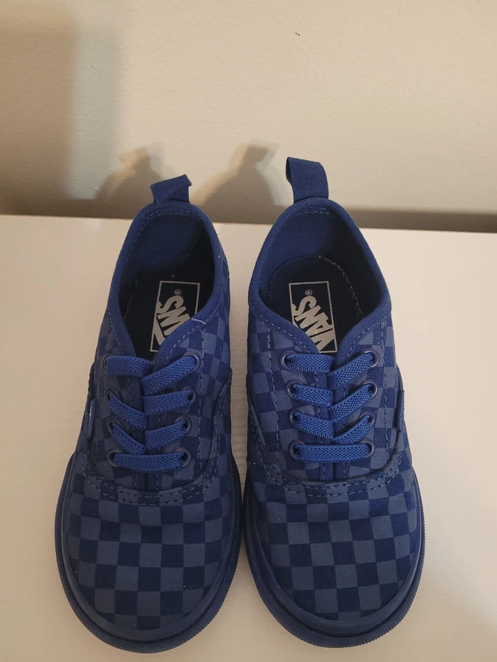 Vans Old Skool Color Theory Azul Blanco Bebé Zapatos Tenis Infantil TD Talla 5 Foto 4 de 4