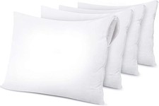 Waterproof Pillow Protector Zippered Cover Hypoallergenic Standard Queen King