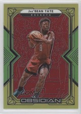 2021-22 Obsidian Electric Etch Red Yellow & Green Flood 73/99 Jae'Sean Tate 11pj
