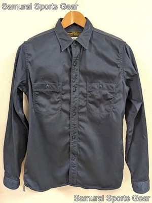 FREEMANS SPORTING CLUB Men's Long Sleeve Shirt Size L Navy