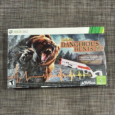 Cabela's Dangerous Hunts 2013 Wireless Shooter Hunting Game Xbox 360 (2013) CIB