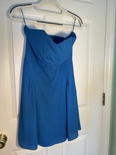 Express Size 6 Cobalt Blue Strapless Mini Dress