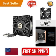 Low-Speed Muffin Fan 120V, Compact 120mm x 38mm Design for Silent Ventilation