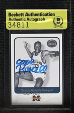 BAS 2001 Fleer Greats of the Game Cazzie Russell #11 Authentic Auto ow6