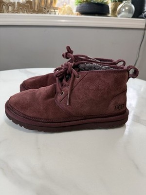 ugg chukka boots men Burgundy Size 6