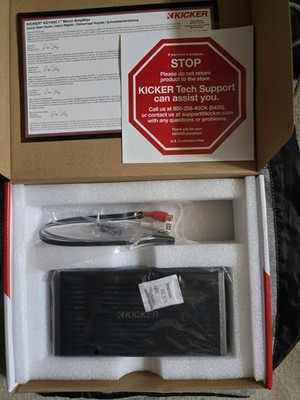 KICKER KEY500.1 47KEY5001 Mono Channel Car Audio Amplifier 500W RMS Power