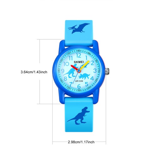 2157 Orologio Cartoni Animati Bambini 50 Metri Impermeabile Cartone Animato Stampato LDMZ - Foto 9 di 13
