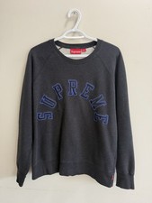 Supreme FW12 Felt Arc Crewneck Sweatshirt Bla...