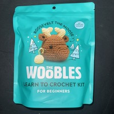The Woobles Roosevelt The Moose Crochet Kit  Hook NEW