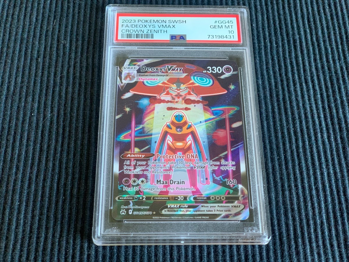 2023 POKEMON SWSH #GG45 DEOXYS VMAX *CROWN ZENITH PSA 10 GEM MINT