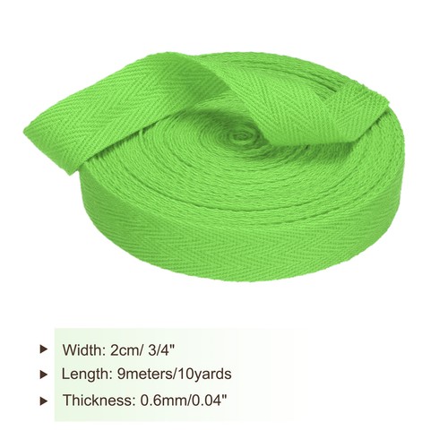 Baumwolle Köper Klebeband 20mm(3/4") 9m(10 Yards) Bindung Klebeband Grün - Bild 2 von 7
