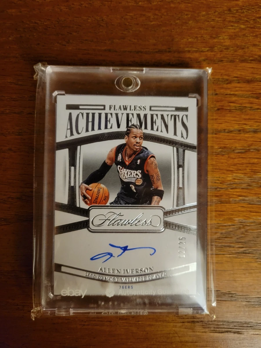 Panini Allen Iverson Basketball Autographed Sports Trading Cards