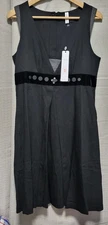 BNWT - HIGH Everyday Couture Ibito Donna 'Chime' Black/Grey Dress Size 46 UK 14