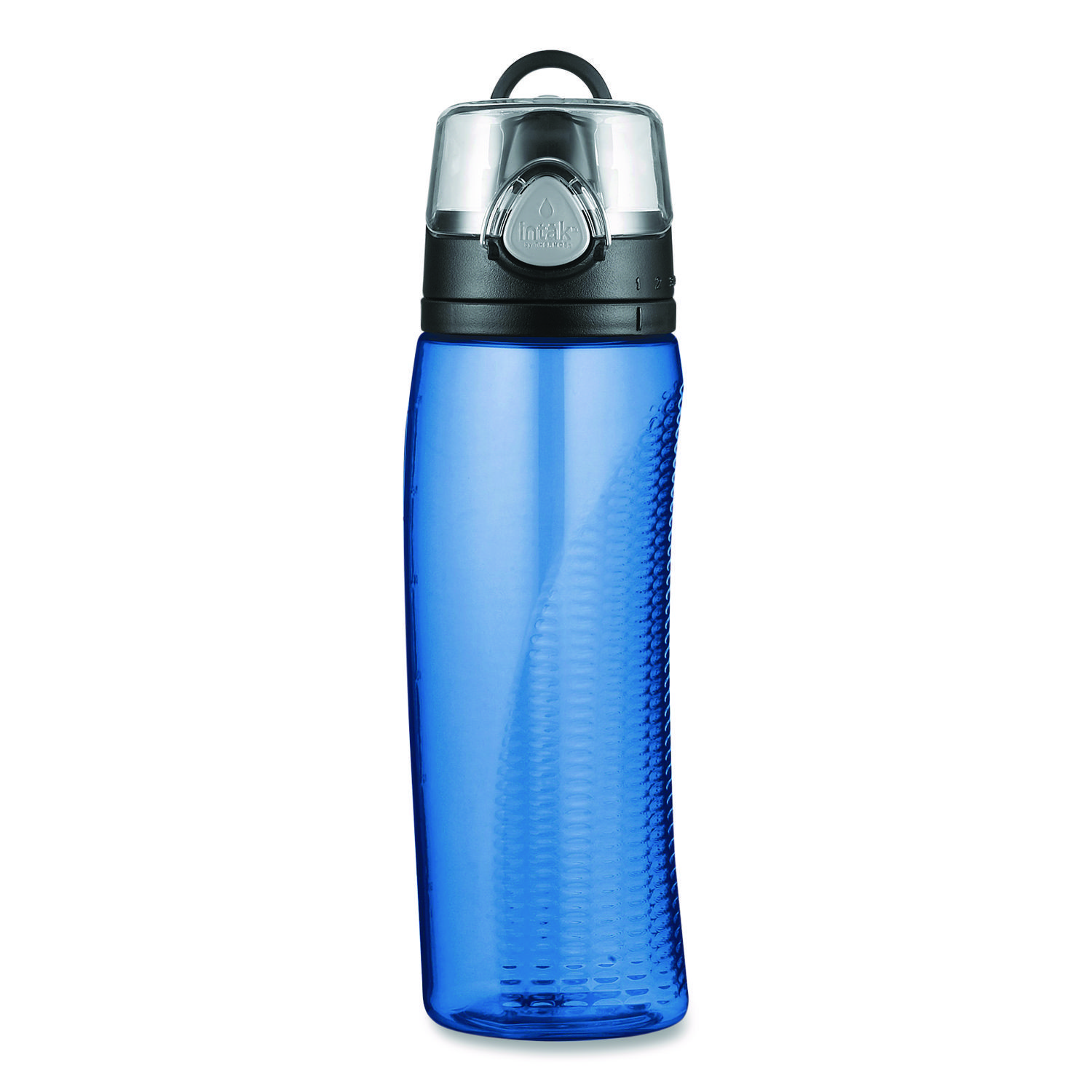 Thermos&reg; Intak by Thermos Hydration Bottle with Meter, Polyester, 24 oz, Blue