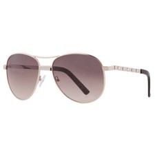 Guess Factory Grey Pilot Ladies Sunglasses GF0408 32F 61 GF0408 32F 61