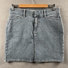 Vintage GAP Skirt Women s Size 8 Blue Jean Denim Mini Hip Hugger Prairie Chore