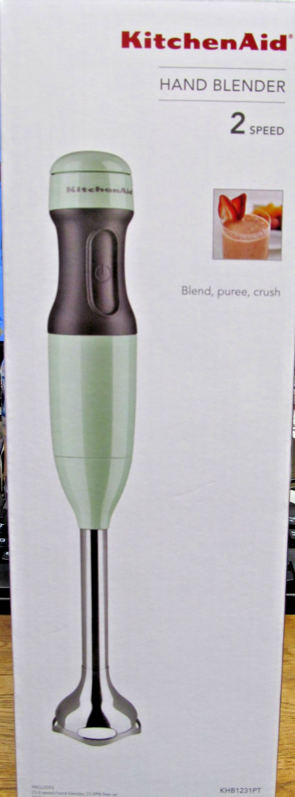 NEW KITCHENAID 2 SPEED CORDED HAND BLENDER PISTACHE GREEN KH
