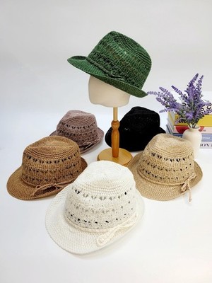 Breathable Straw Fedora: Women's Spring/Summer Cloche Hat