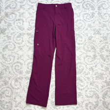 Cherokee Infinity Women's Straight Leg Drawstring Scrub Pants Small Purple