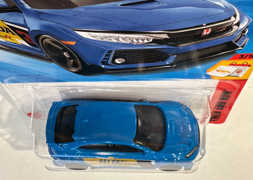 2025🔥 RUOTE CALDE 🛞 HONDA CIVIC TYPE R 2018, 3/10 ALLORA E OGGI, 123/250 BLU - Foto 4 di 5