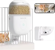 Hanging Automatic Rabbit Feeder with 1080P HD Camera,Wifi Smart APP Control 1-10
