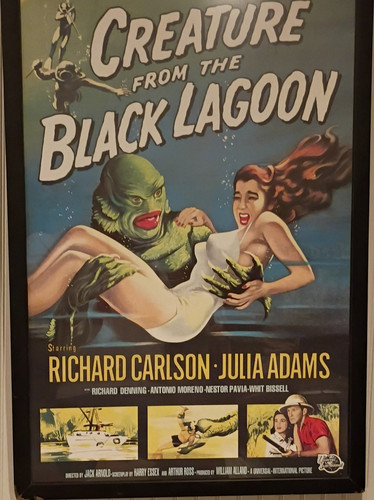Creature from the Black Lagoon 1954 Movie Poster Reproduction Carlson Adams