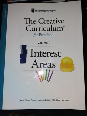 THE CREATIVE CURRICULUM FOR PRESCHOOL VOLUME 2  - LIKE NEW - FREE SHIPPING