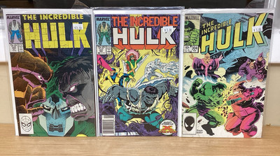 Incredible Hulk #304 #337 & #350 (Marvel 1980) Bronze Age Michael Golden 3-D Man