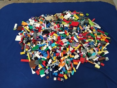 Lego 4 lbs Pounds Random Parts Pieces Building Plates Blocks Bulk Lot