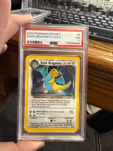 3x Pokémon Dark Dragonite Team Rocket Holo Unlimited PSA 7 PSA 7 PSA 6