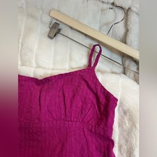 Wild Fable S Dark Pink Slim Fit Cinch Back Summer Party Date Tank Mini Dress