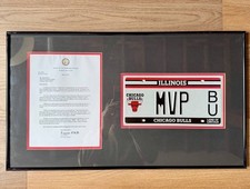 Derrick Rose MVP Chicago Bulls License Plate Display (2011) – Framed Collectible
