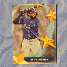 Junior Caminero Combo of 2025 Topps Stars of MLB #SMLB-60 & Bowman #13 Tampa Bay