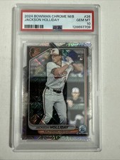PSA 10-2024 Bowman Chrome - Jackson Holliday #26 (RC) Baltimore Orioles Baseball