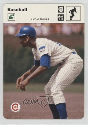 2005 Leaf Sportscasters White Running Glove 25/45 Ernie Banks #14 HOF 2s2