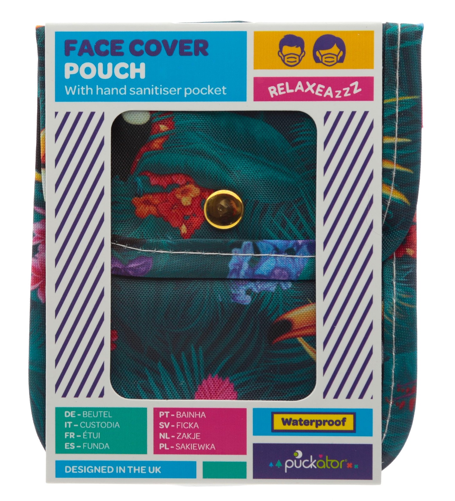 Чехол для лица и дезинфицирующего средства для рук Puckator CASE53 Toucan Party 1990₽