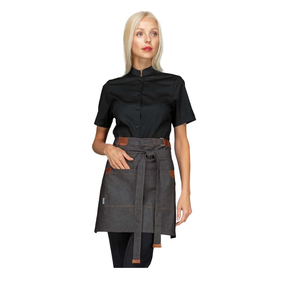 Waiter Apron Michigan Black Cotton Jeans Isacco