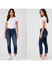NEW Judy Blue Mid Rise Cuffed Slim Fit Jeans Women's 5/27 Stretch 30" uncuffed