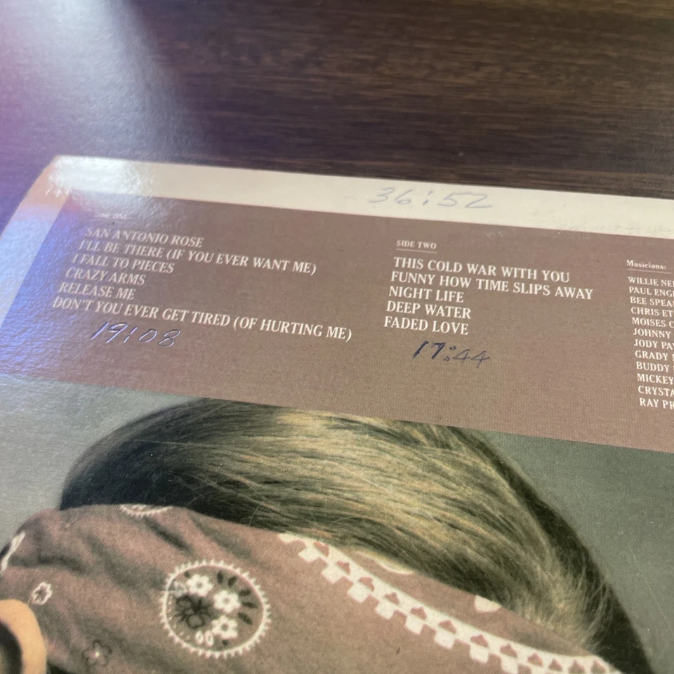 Willie Nelson Ray Price San Antonio Rose Vinyl LP Record 1980 CBS Inc - Image 3 of 4