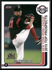 Brett Lilek 2015 New York Penn League Top Prospect Set