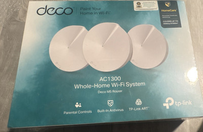 TP-Link Deco M5 AC1300 Mesh WiFi System 3-Pack, Parental Controls, Antivirus